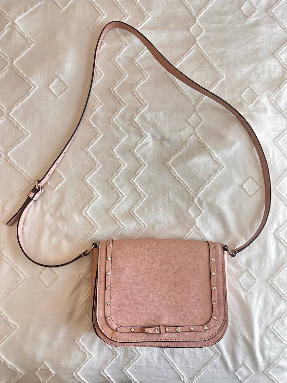 kate spade Blush Pink Stud-Accent Crossbody Bag